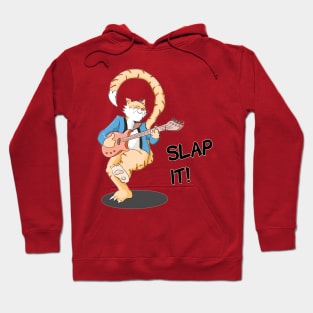 Slap bass musician cat Hoodie